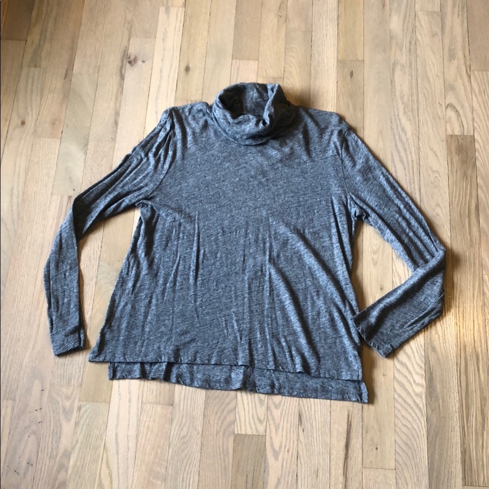 Madewell Gray Cowl Neck Sweater Knit Relaxed Fit